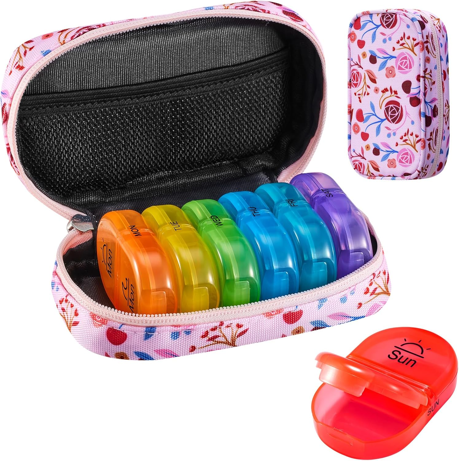 Pill Boxes 7 Day 2 Times a Day AM PM Medicine Organiser Weekly Tablet Organiser