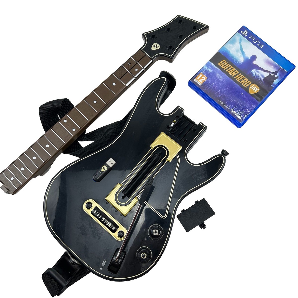 Guitar Hero Live PS4 Guitar with Game Dongle Sony PlayStation