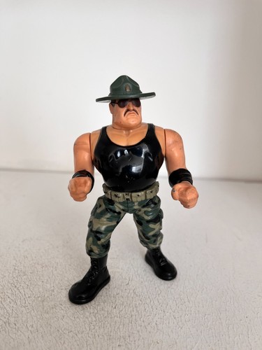 WWE Sgt Slaughter HASBRO WRESTLING ACTION FIGURE W...