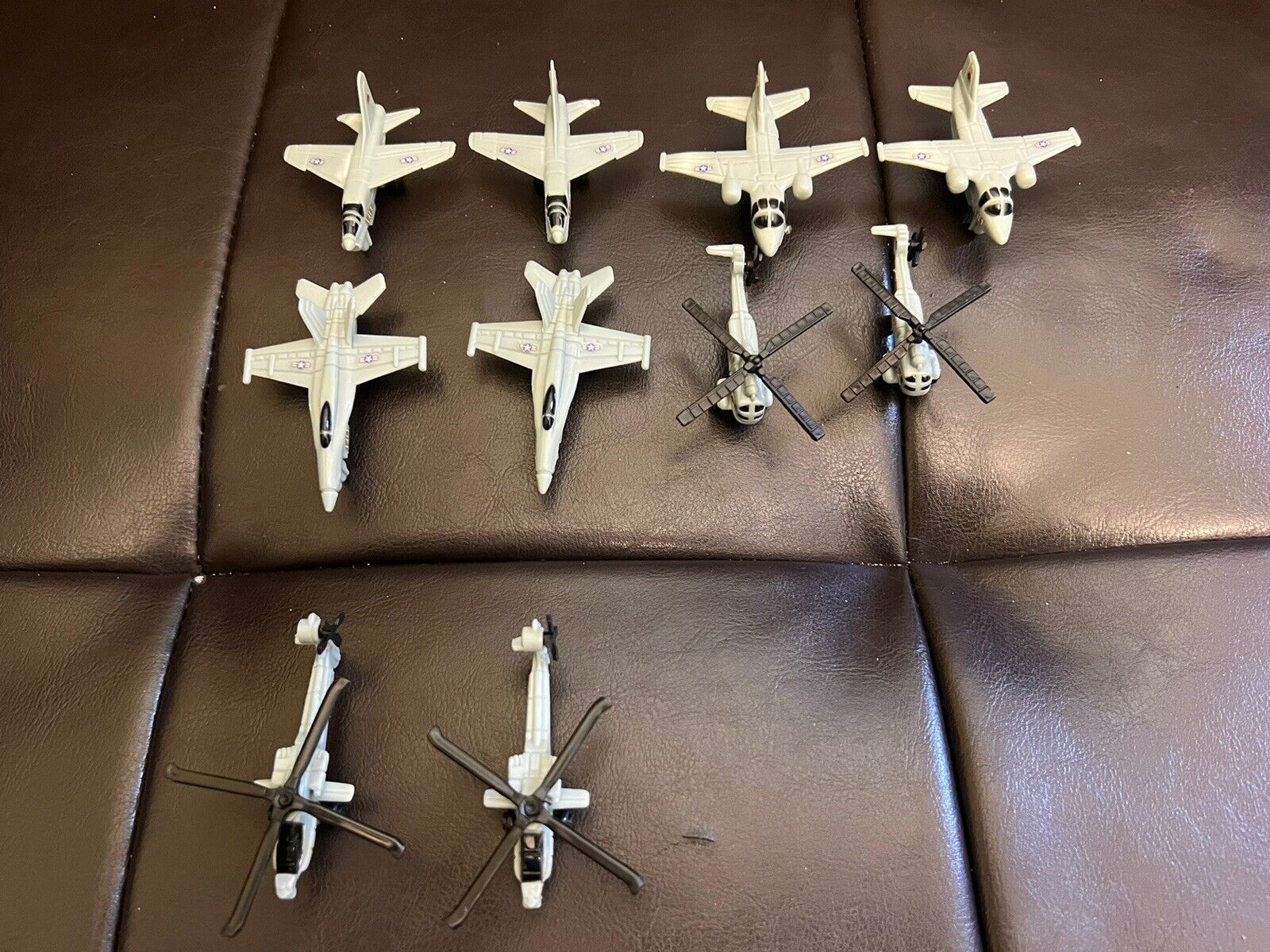 GI Joe USS Saratoga Lot of 10 Aircraft Carrier Planes - JETS HELICOPTERS