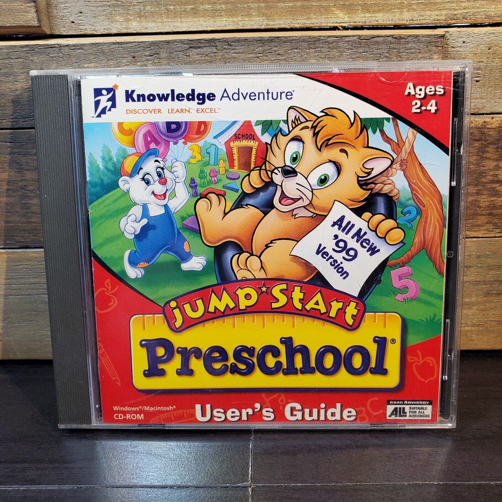 Jump Start Kindergarten, 1998, CD-ROM Windows 95 98 3.1 Learn Computer Game