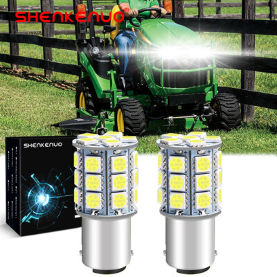 2 Blinding Bright LED headlight bulbs for Deere D170, E100 Series E100 E110 E120