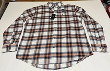 IZOD Advantage Performance Plaid Flannel Shirt Men's XL Long Sleeve NWT New
