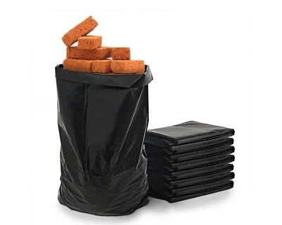 100 x EXTRA SCHWERLAST SCHWARZ SCHUTTSÄCKE BAU TASCHEN 30kg MAX STÄRKE