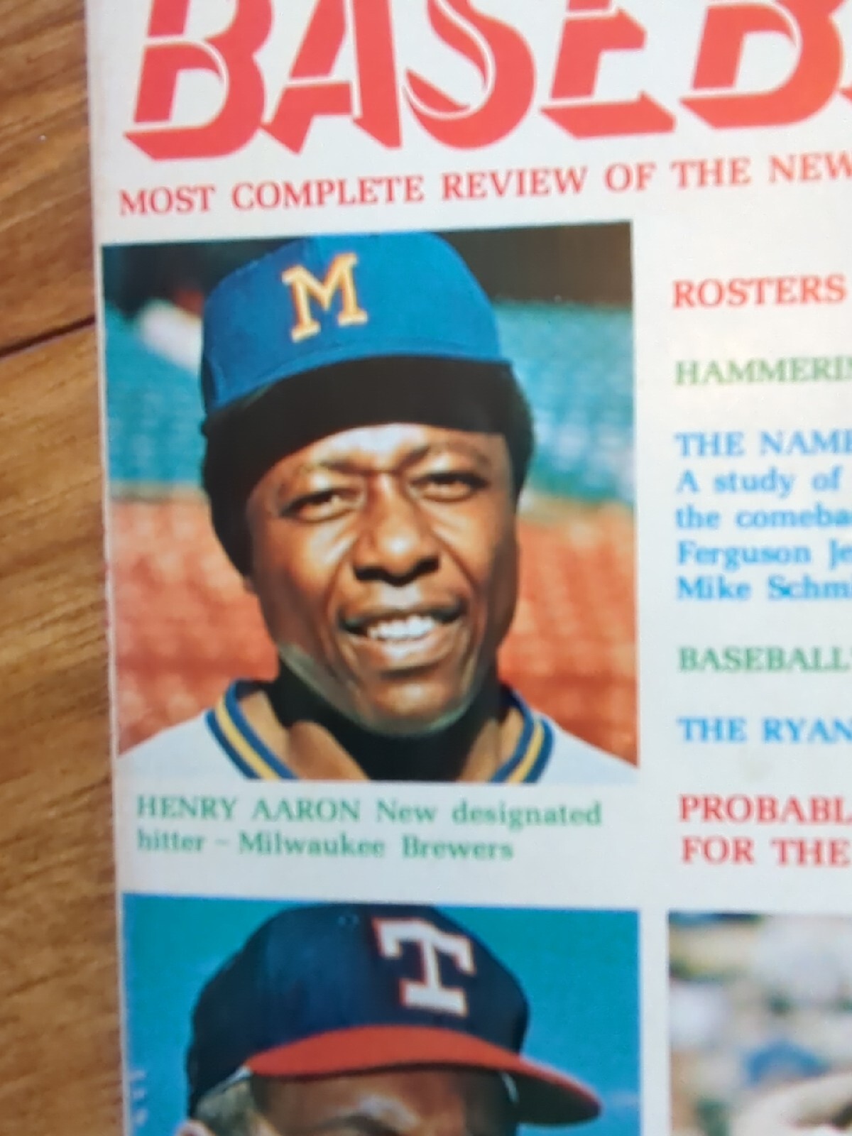 May 1975 Tommy Kay's Big Book of Baseball Hank Aaron Cover M445 eBay