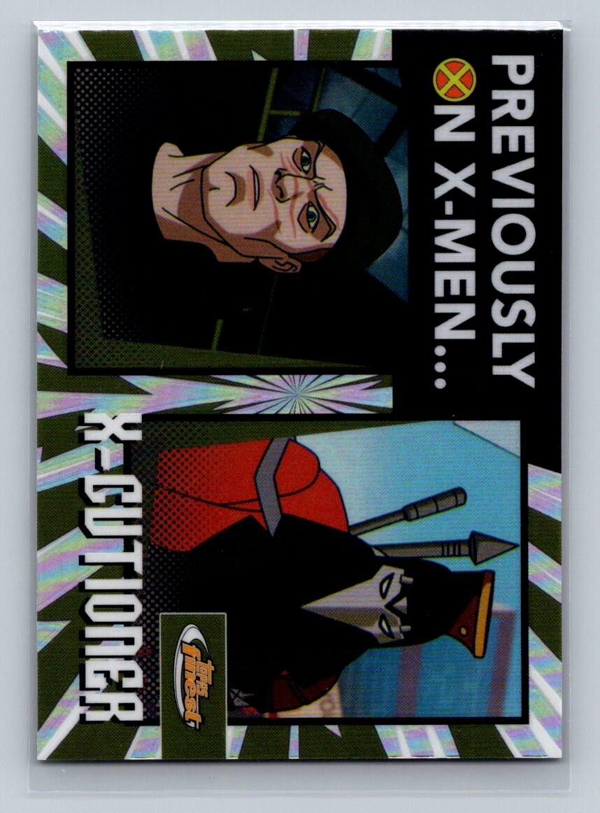 2025 Topps Finest X-Men '97 X-Cutioner Previously On #PO-15