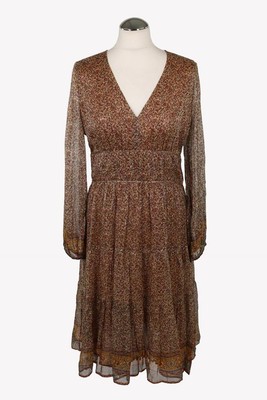 Vanessa Bruno Damen Kleid Gr. 38 Mehrfarbig Kleid A-Linie Dress