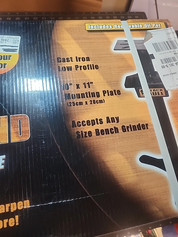 Soporte para amoladora de banco Black Bull 31 pulgadas Foto 3 de 4