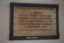 Photo 6x4 St Paul's New Beckenham: memorial plaque Memorial to Aubrey Cyr c2016