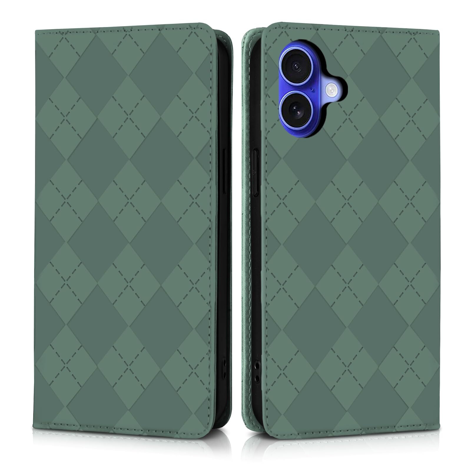 Succtopy for iPhone 16 Plus Case Notebook Type Popular Shockproof PU Leathe 585