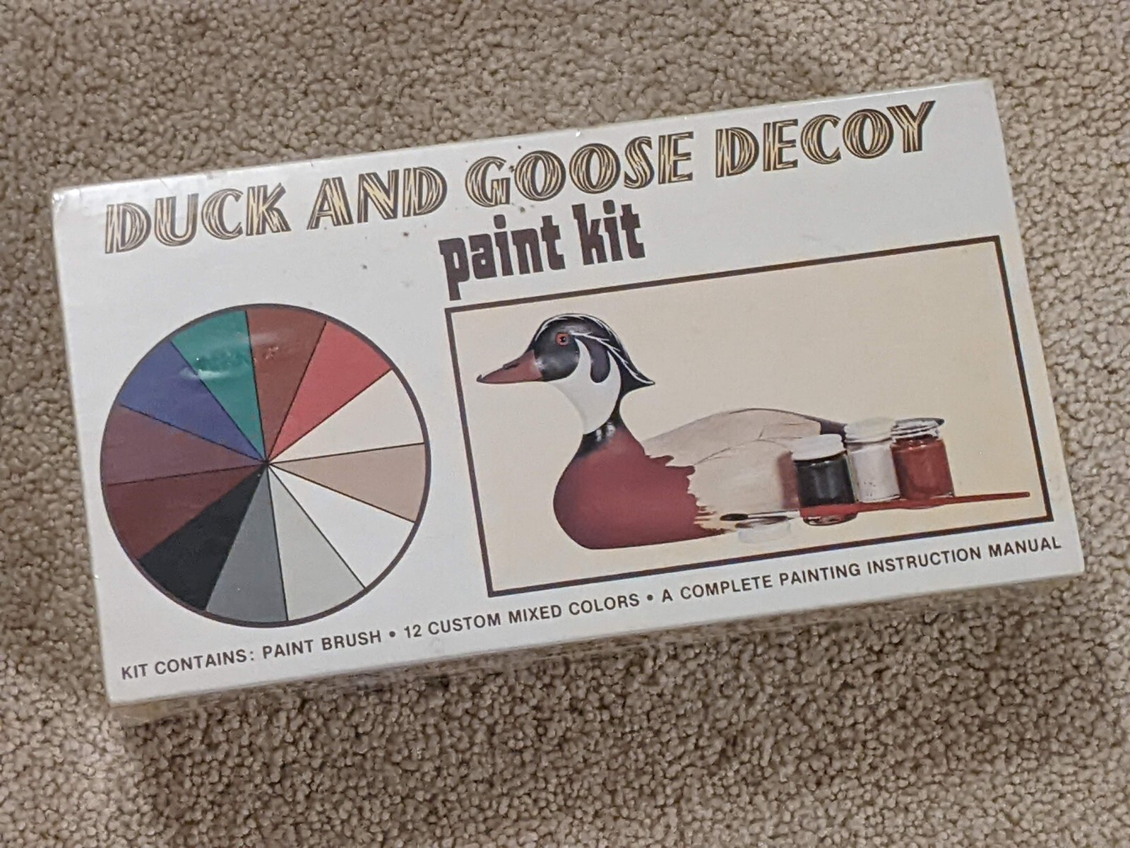 Vintage Stoney Point Duck And Goose Decoy PAINT Kit, Mfg USA, Unopened
