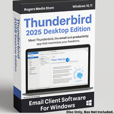 Thunderbird Secure Email Client, Chat, News, RSS, Software for Windows CD-ROM
