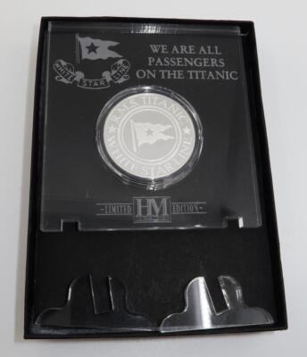 The Highland Mint R.M.S. TITANIC White Star Line LE Display Coin 3