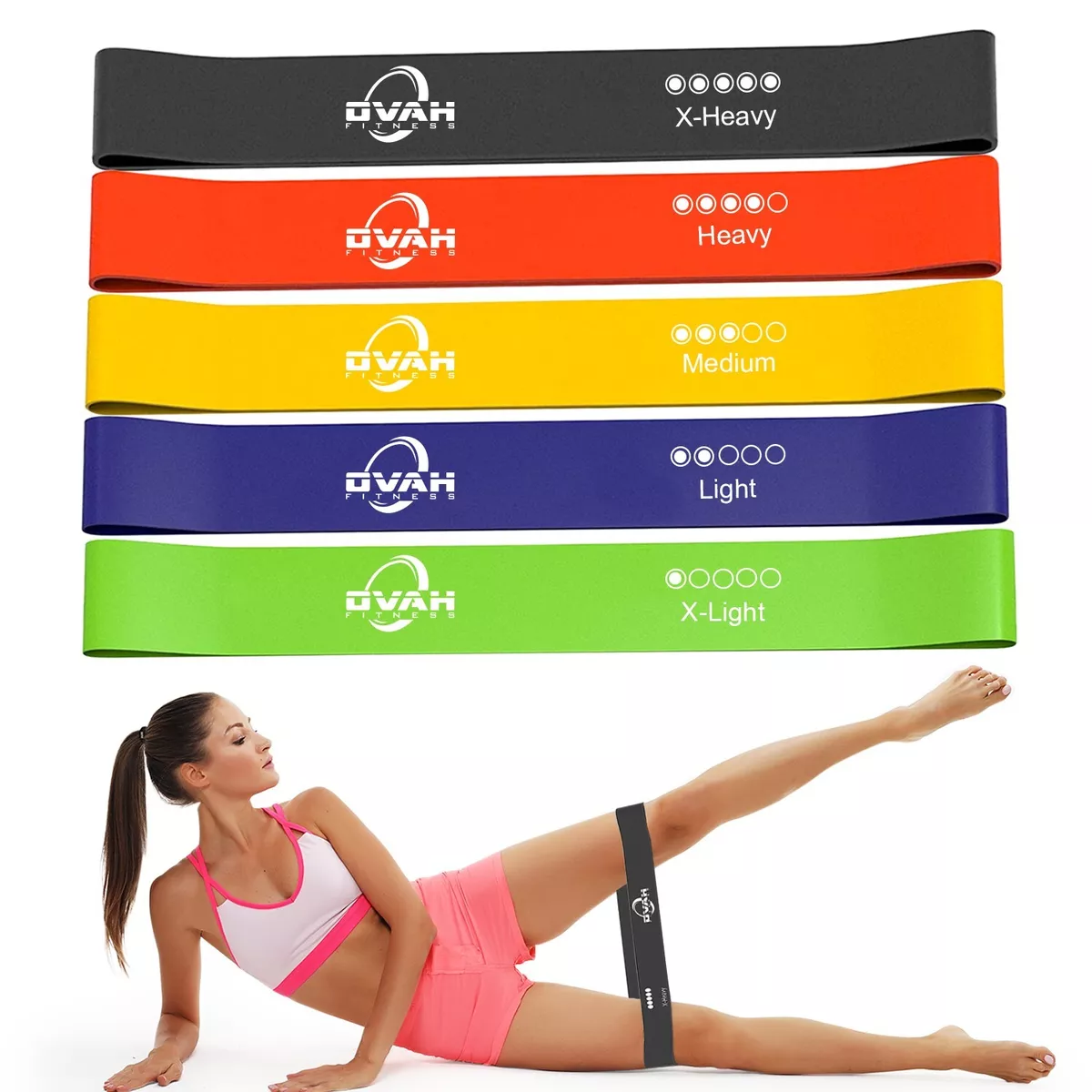 Resistance Bands Exercise Sports Loop Fitness Home Gym Yoga Latex Set Or  Singles