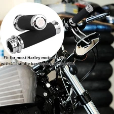 Left & Right 1" Handlebar Electronic Throttle Hand Grips For Harley Touring FLH