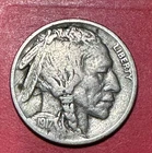 1917 US Buffalo Nickel! "Philadelphia" Mint Choice FINE! Old US Coin!
