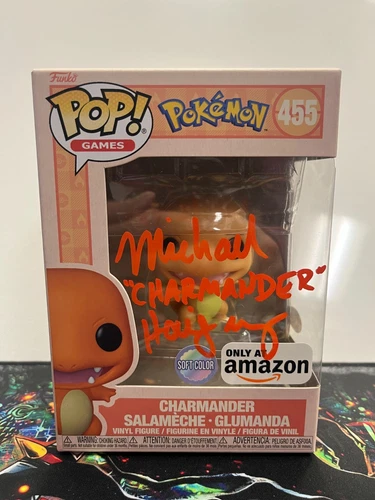 JSA Michael Haigney Funko Pop! Pokemon Charmander (Soft Color) Amazon Exclusive