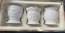 LENOX - NIB - Set of 3 - Beaded Tea Light Votive Candle Holders - Classic Style