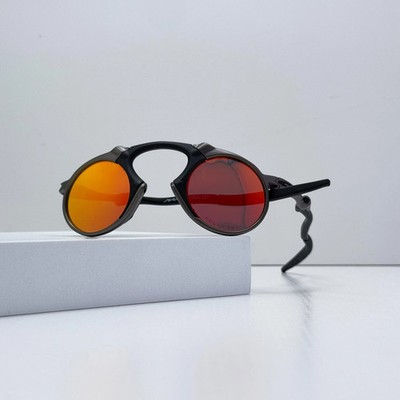 Oakley Madman OO6019 X-Metal Dark Carbon Ruby Polarized Sunglasses