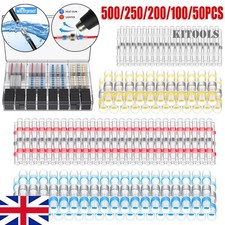 Waterproof Solder Seal Heat Shrink Wire Cable Connectors Crimps Butt Joint Kits