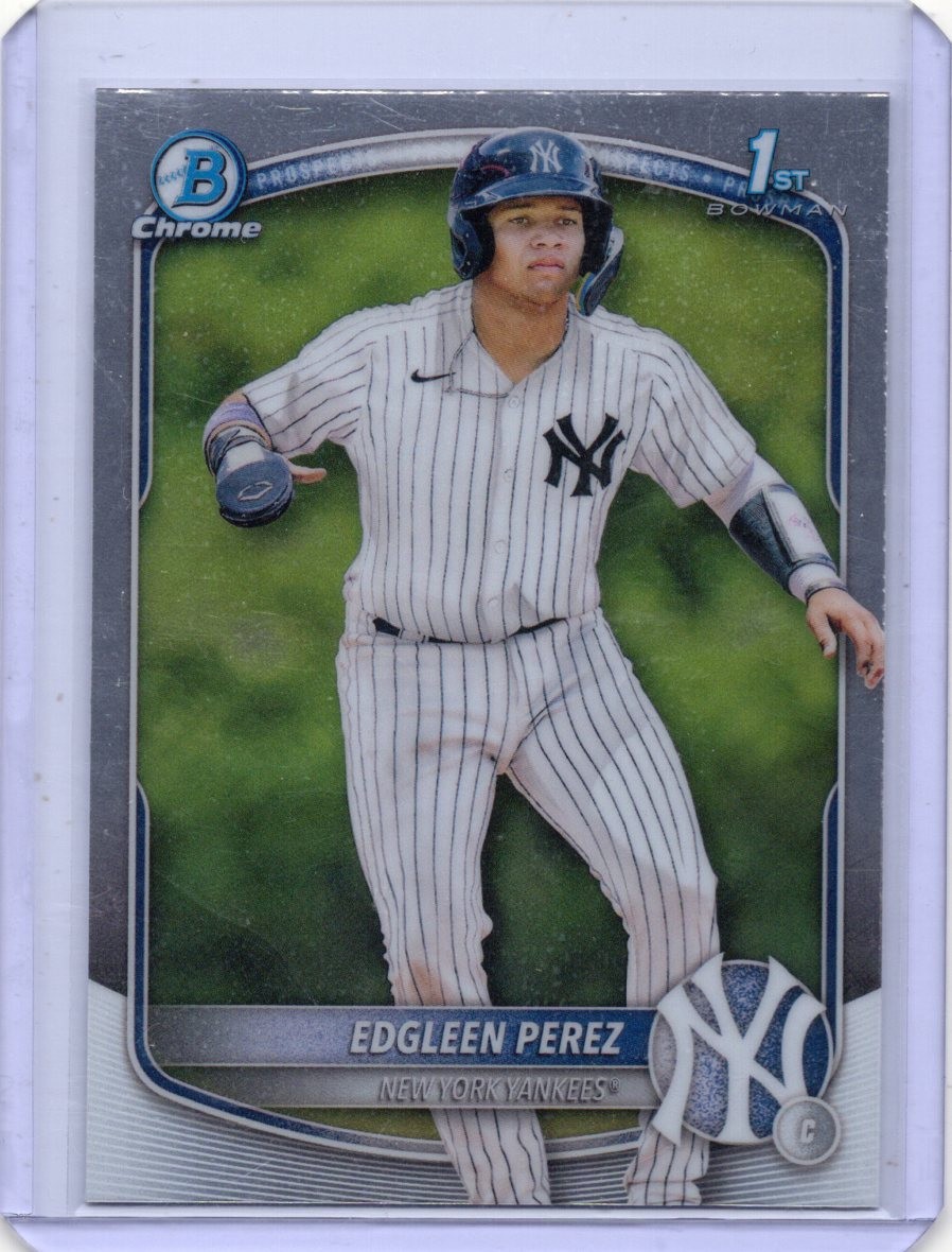 2025 Bowman - Chrome Prospects Edgleen Perez #BCP-80 (RC) NY Yankees