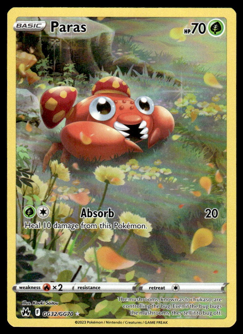 Pokemon TCG Crown Zenith #GG32/GG70 Paras NM