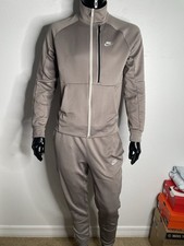 Nike Mens 2-Piece Gray Tracksuit Set Full Zip...