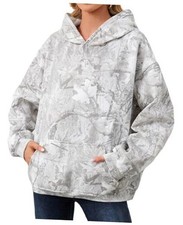 Camo Hoodie Womens Maple Leaf Fleece Hooded Small 04 Grey-maple Leaf