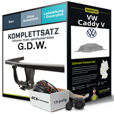 Anhängerkupplung starr für VW Caddy V +E-Satz NEU AHK