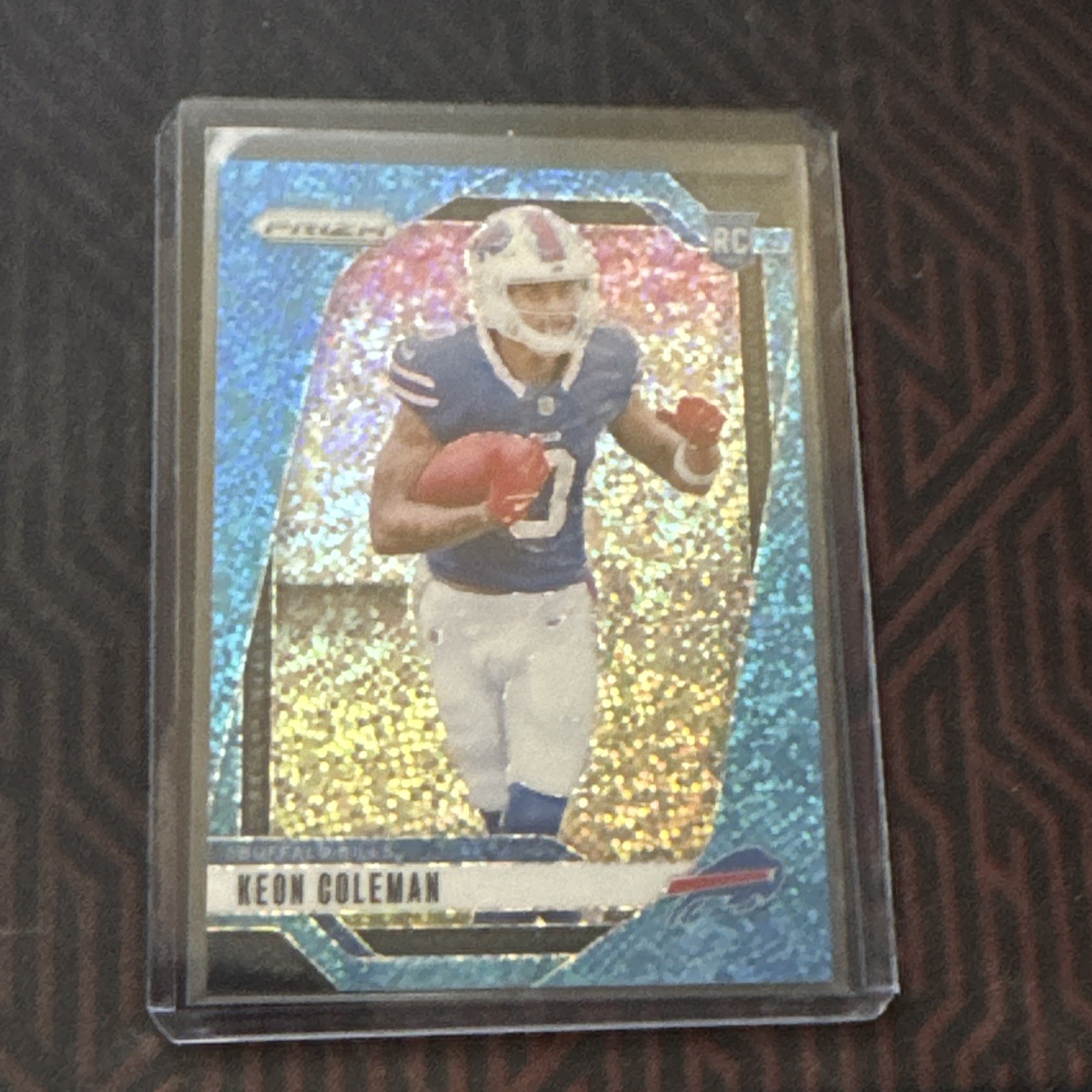 2024 Panini Prizm - Rookies Keon Coleman #362 Blue Sparkle Prizm /96 (RC)