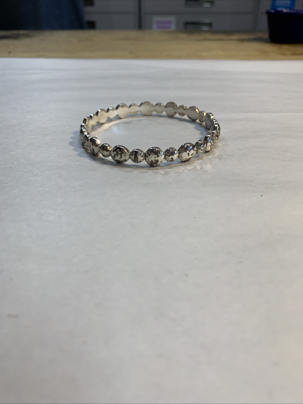 Brighton Silvertone Bracelet Circle Pattern *SIGN… - image 1