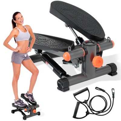 Mini Stair Stepper for Exercise at Home Stair Stepper with Resistance Bands E...