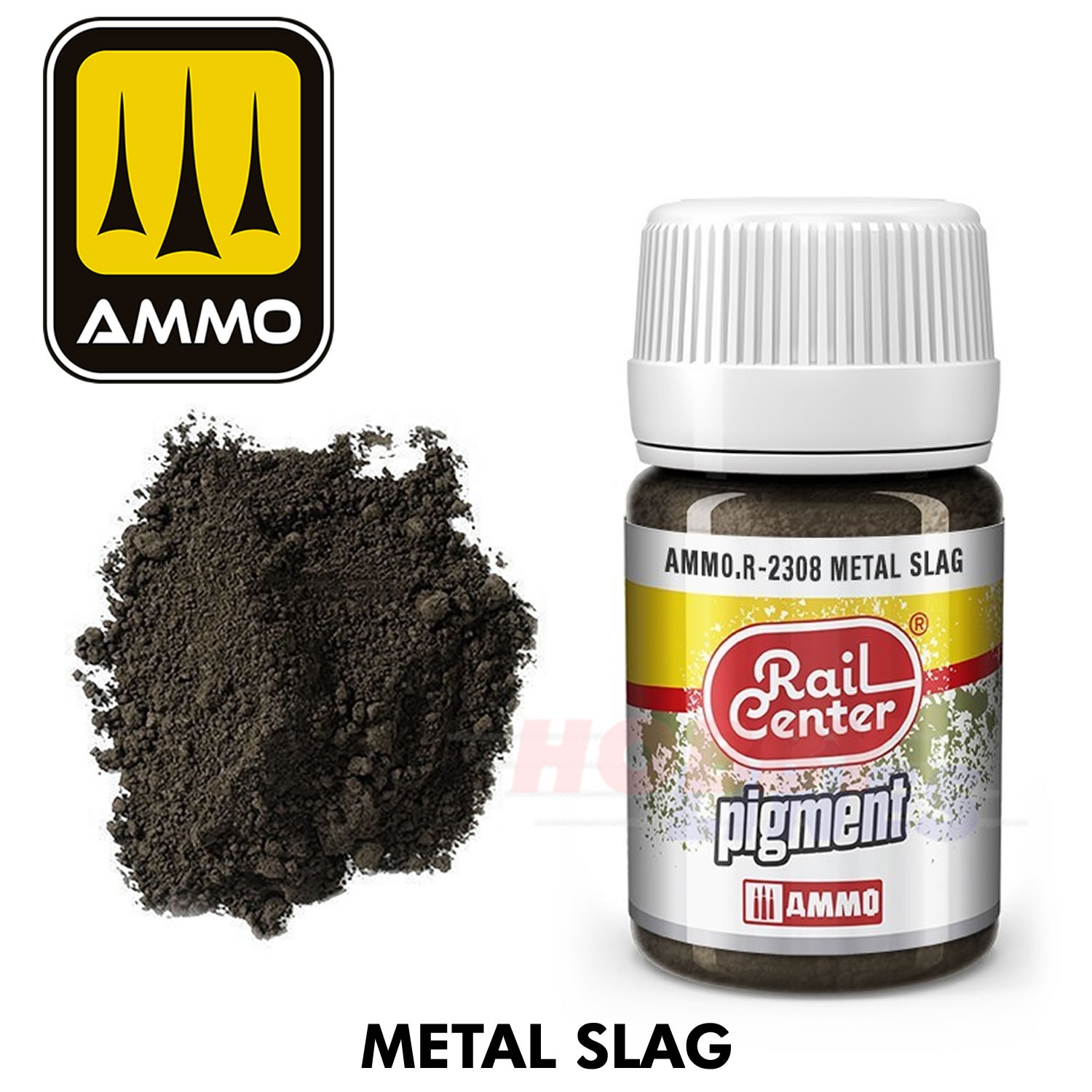 METAL SLAG Rail Centre pigment 35 mL  MIGR2308 AMMO by Mig Rail Centre