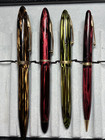 4 Sheaffer 1000  500 350  Brown Green Red Striated Fountain Pen & Pencil Gd Nibs — photo 10