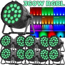 360W 18 LED PAR Can Stage Lighting RGBL DMX Club DJ Disco Party Show Bar Light
