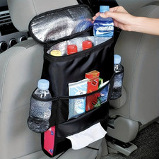 1Pcs Car Backrest Storage Bag, Car Rear Seat Insulation Ice Pack Hanging Bag, Ox