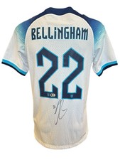 JUDE BELLINGHAM SIGNED 2022 ENGLAND PLAYER HOME SHIRT (ACG CERT AG17284)