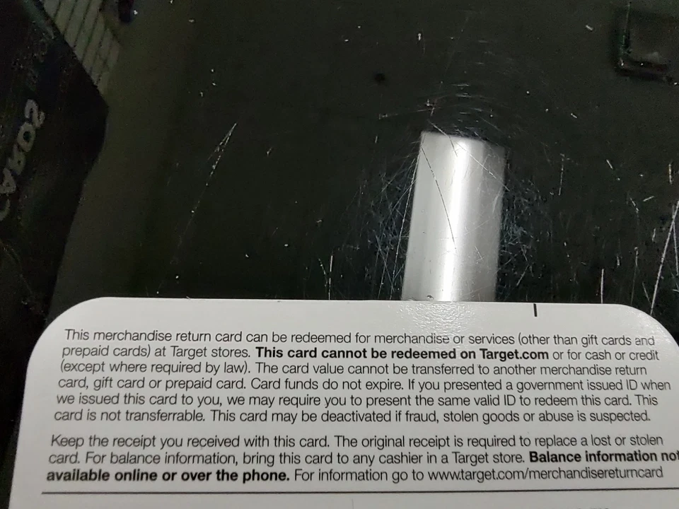 Target Merchandise Return Cards (4) $337.08 In-Store Only - Image 2 of 2