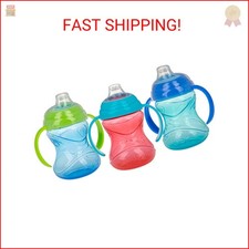 Nuby Clik-It Grip N' Sip Soft Spout No-Spill Training Sippy Cup with Handles -