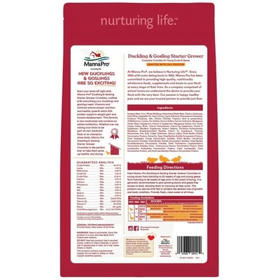 Probiotic Duck Starter Feed | Healthy Digestion | 25 lb