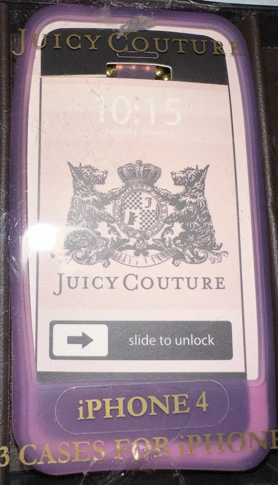 Fundas de silicona Juicy Couture para iPhone 4 - Lote de 2 (embalaje original) Foto 2 de 4