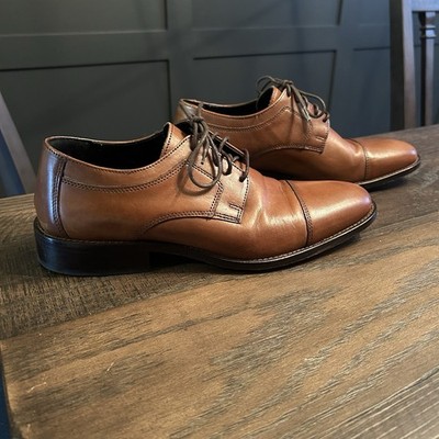 J. Murphy by Johnston & Murphy Cap Toe Novick Derby Shoes 8  display picture 1