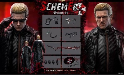PRESENT TOYS PT-sp84 Schemer Wesker 1/6 Collectible Action Figure Limited Models