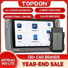 TOPDON ArtiDiag900 Lite Bidirectional Scan Tool All System Wireless OBD2 8 Reset