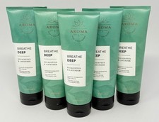 5 NEW BATH  BODY WORKS AROMA BREATHE DEEP EUCALYPTUS LAVENDER CREAM LOTION 8 OZ