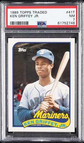 1989 TOPPS TRADED #41T KEN GRIFFEY JR. ROOKIE RC PSA 7