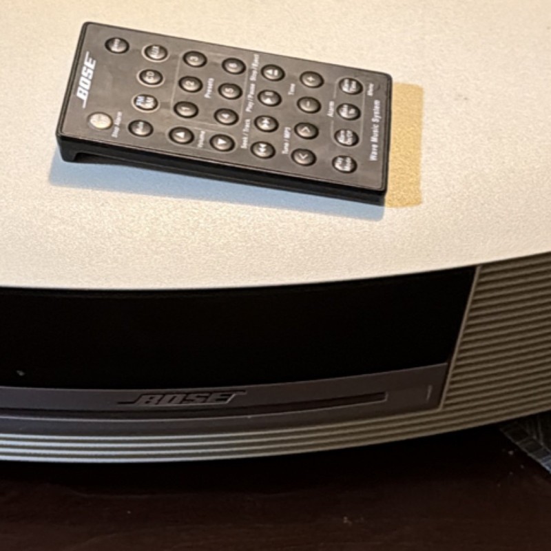 Bose Wave CD Player White Remote Control Single Disc Home Stereo System