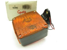 Grote 55460 Pedestal Mount Light W/ Pigtail - Red / Yellow 12V Lamp