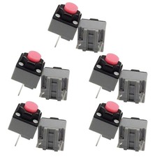 10PCS Square Quiet Mouse Microswitches Button Switches 10M Life 2Pins