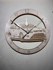 Orologio da parete Ford Focus RS WRC – Icona rally inciso su legno